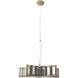 Luce Stellare 5 Light 26.8 inch Brass Antique Pendant Ceiling Light, Star